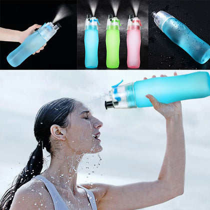 740ML Scrub Water Bottle Spray Plastic Cup Leakproof Candy Color Bottle Travel Yoga Sports Scrub Kettle Camping Household Produc - Bike Gadgets