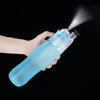 740ML Scrub Water Bottle Spray Plastic Cup Leakproof Candy Color Bottle Travel Yoga Sports Scrub Kettle Camping Household Produc