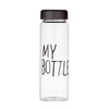 Plastic My bottle 500ml for Water Bottles With Protective Bag Transparent or Matte Sport Korean style Heat resistant Leakproof