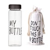 Plastic My bottle 500ml for Water Bottles With Protective Bag Transparent or Matte Sport Korean style Heat resistant Leakproof