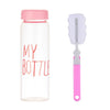 Plastic My bottle 500ml for Water Bottles With Protective Bag Transparent or Matte Sport Korean style Heat resistant Leakproof