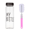 Plastic My bottle 500ml for Water Bottles With Protective Bag Transparent or Matte Sport Korean style Heat resistant Leakproof