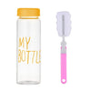 Plastic My bottle 500ml for Water Bottles With Protective Bag Transparent or Matte Sport Korean style Heat resistant Leakproof