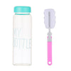 Plastic My bottle 500ml for Water Bottles With Protective Bag Transparent or Matte Sport Korean style Heat resistant Leakproof