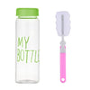 Plastic My bottle 500ml for Water Bottles With Protective Bag Transparent or Matte Sport Korean style Heat resistant Leakproof