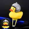 1pc Cartoon Yellow Silica Little Duck Helmet Head Bicycle Light Shining Mountain Bike Handlebar Duck Head Light Bell Accessories