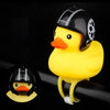 1pc Cartoon Yellow Silica Little Duck Helmet Head Bicycle Light Shining Mountain Bike Handlebar Duck Head Light Bell Accessories