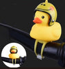 1pc Cartoon Yellow Silica Little Duck Helmet Head Bicycle Light Shining Mountain Bike Handlebar Duck Head Light Bell Accessories