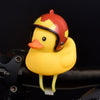 1pc Cartoon Yellow Silica Little Duck Helmet Head Bicycle Light Shining Mountain Bike Handlebar Duck Head Light Bell Accessories