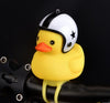 1pc Cartoon Yellow Silica Little Duck Helmet Head Bicycle Light Shining Mountain Bike Handlebar Duck Head Light Bell Accessories