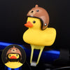 1pc Cartoon Yellow Silica Little Duck Helmet Head Bicycle Light Shining Mountain Bike Handlebar Duck Head Light Bell Accessories