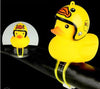 1pc Cartoon Yellow Silica Little Duck Helmet Head Bicycle Light Shining Mountain Bike Handlebar Duck Head Light Bell Accessories